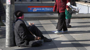 Mendigo en la Comunidad de Madrid 