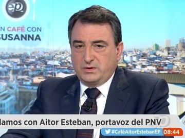 Frame 600.083351 de: Aitor Esteban, sobre el techo de gasto: "Con quien está intentando pactar el PP es con el PSOE"