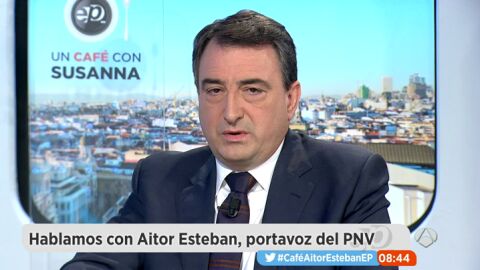 Frame 600.083351 de: Aitor Esteban, sobre el techo de gasto: "Con quien est&aacute; intentando pactar el PP es con el PSOE"