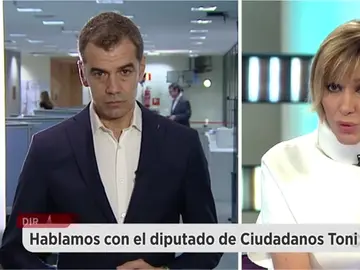 Toni Cantó, durante una entrevista en Espejo Público Toni Cantó, durante una entrevista en Espejo Público