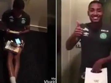 Tiaguinho, jugador del Chapecoense Tiaguinho, jugador del Chapecoense