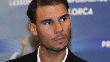 Rafa Nadal, durante el acto