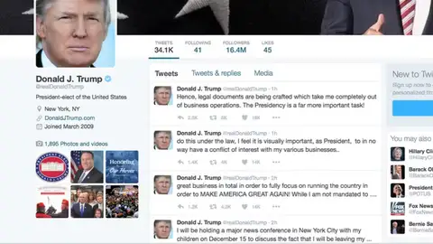 Frame 0.0 de: Donald Trump anuncia que deja su actividad empresarial Frame 0.0 de: Donald Trump anuncia que deja su actividad empresarial