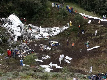 Imagen del lugar del accidente cerca de Medellín Imagen del lugar del accidente cerca de Medellín