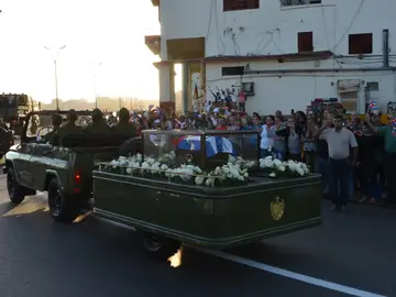 Las cenizas de Fidel Castro emprenden viaje desde La Habana Las cenizas de Fidel Castro emprenden viaje desde La Habana