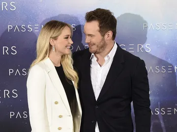 Jennifer Lawrence y Chris Pratt en su visita a Madrid Jennifer Lawrence y Chris Pratt en su visita a Madrid