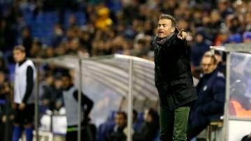 Luis Enrique, durante el partido contra el Hércules