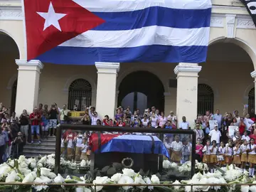 Las cenizas de Fidel Castro en el malecón de Matanzas Las cenizas de Fidel Castro en el malecón de Matanzas