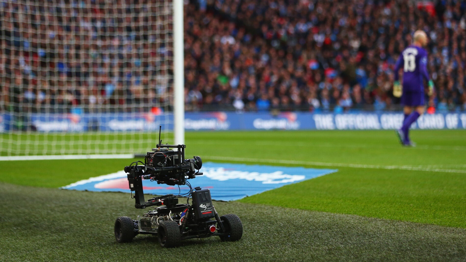 C&aacute;mara en un partido de f&uacute;tbol