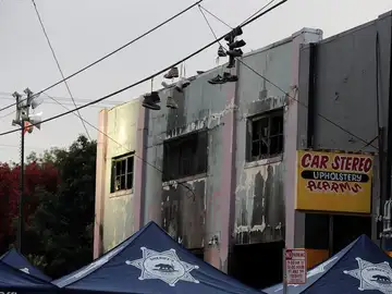 Almacén donde se produjo el incendio en Oakland Almacén donde se produjo el incendio en Oakland