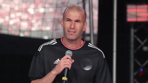 Zidane en el acto de Adidas Zidane en el acto de Adidas