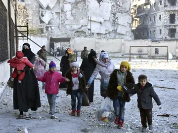 Niños en Alepo Niños en Alepo