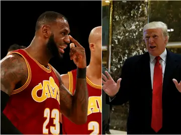 LeBron James y Donald Trump LeBron James y Donald Trump