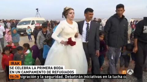 Primera boda en un campamento de refugiados