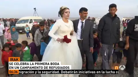 Primera boda en un campamento de refugiados Primera boda en un campamento de refugiados