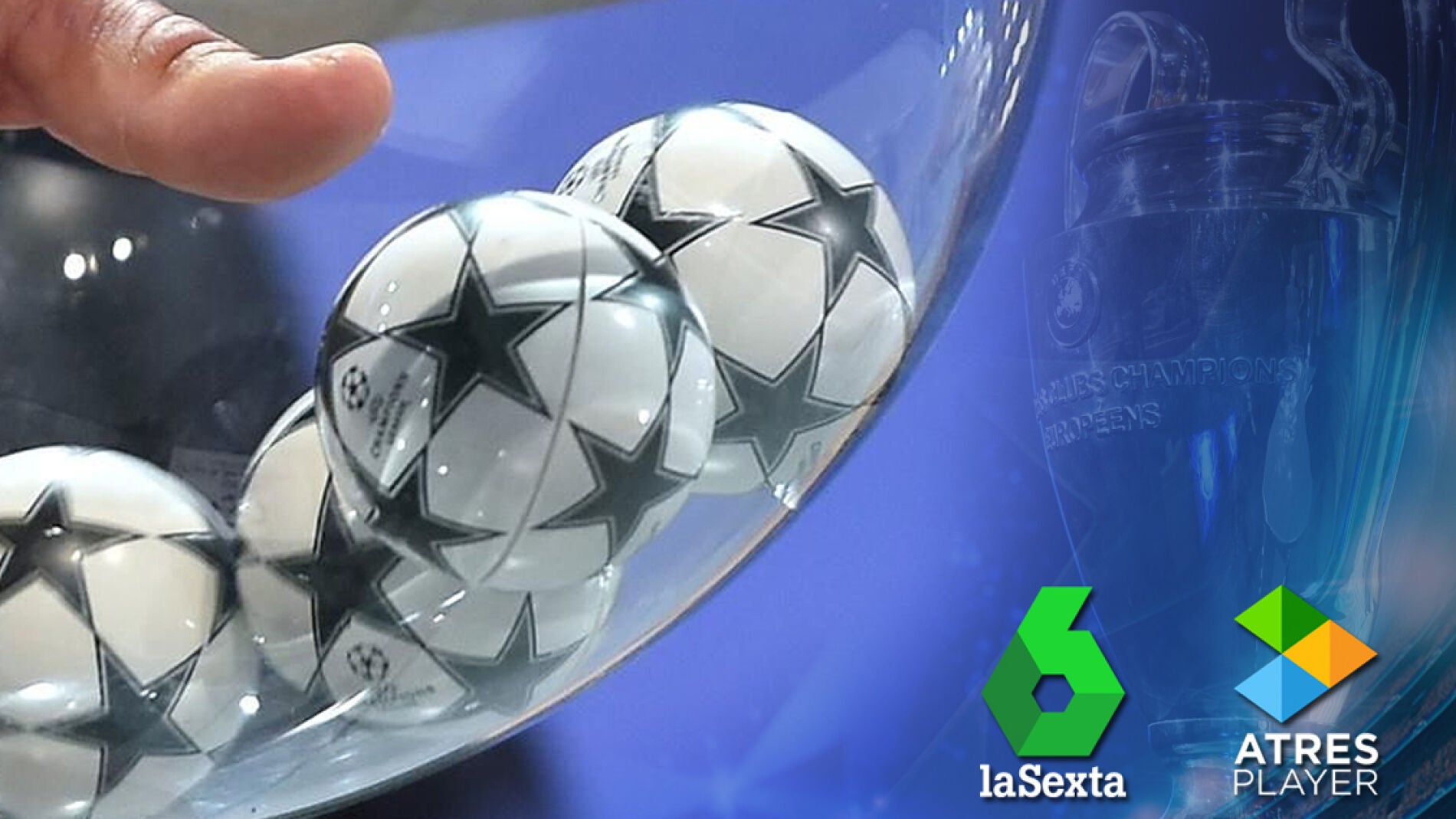 El sorteo de octavos de final de la Champions League se vive en laSexta y Atresplayer