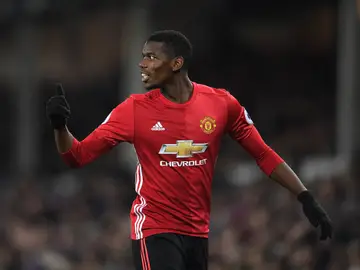 Paul Pogba en un partido con el Mánchester United Paul Pogba en un partido con el Mánchester United