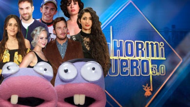 Marc Márquez, Jon Plazaola, Macarena García, Alba Flores, Anna Castillo, Jennifer Lawrence y Chris Pratt en El Hormiguero