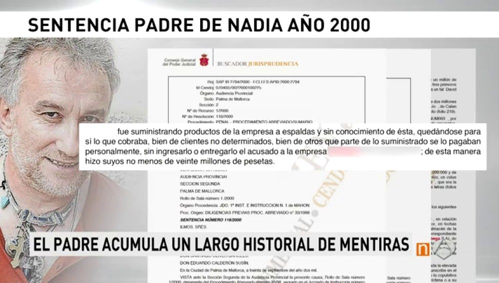 Frame 56.408013 de: El largo historial de mentiras de Fernando Blanco, el padre de Nadia