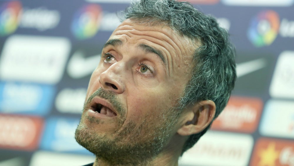 Luis Enrique, en rueda de prensa