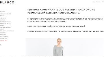 Cierran las tiendas de moda Blanco