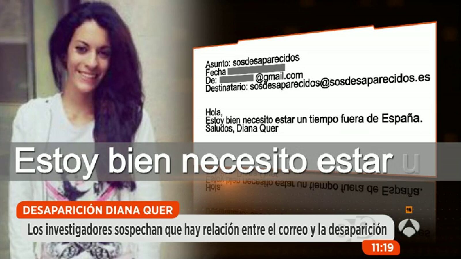 Las novedades sobre el misterioso mensaje firmado por Diana Quer