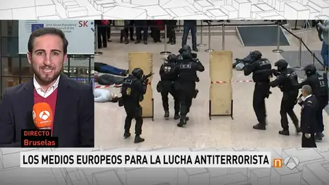 Simulacro ante un posible atentado en el Consejo Europeo Simulacro ante un posible atentado en el Consejo Europeo