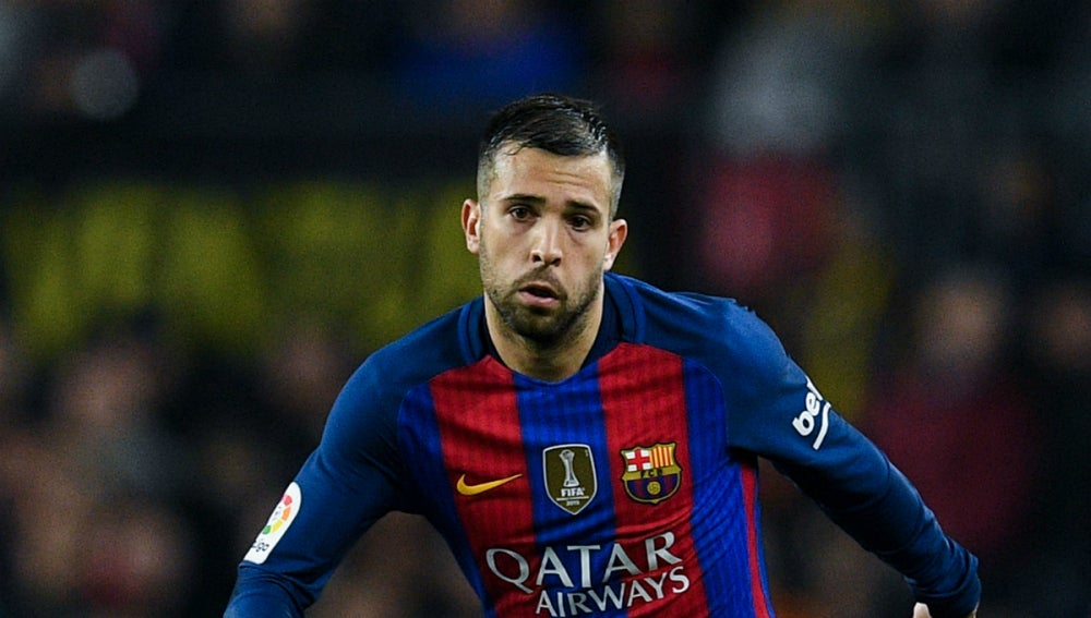 Jordi Alba, en un partido