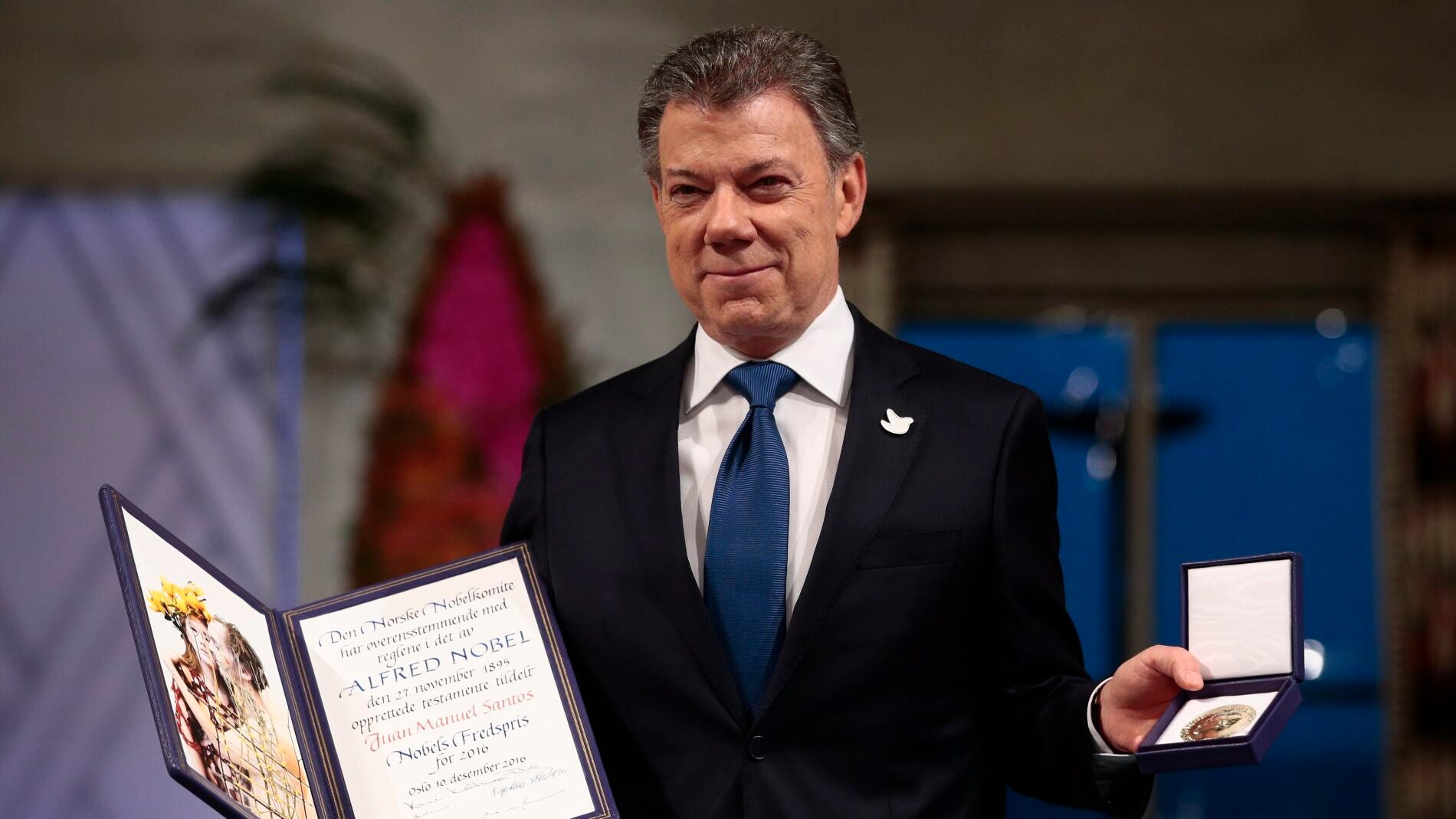 Juan Manuel Santos recibe el Nobel de la Paz