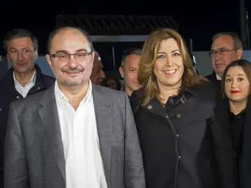 Javier Lambán y Susana Díaz Javier Lambán y Susana Díaz