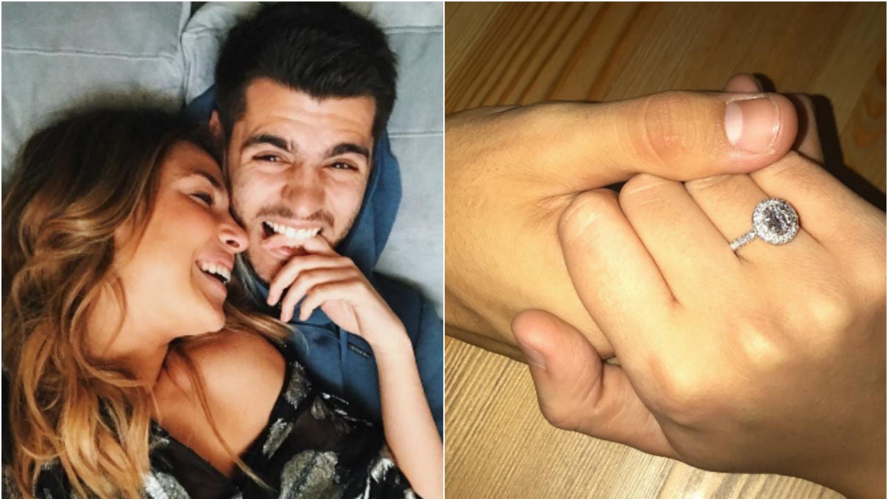 Álvaro Morata le pide matrimonio a su novia en medio de la ...