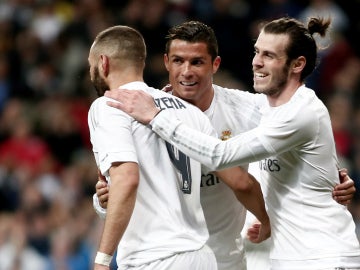 Benzema, Bale y Cristiano