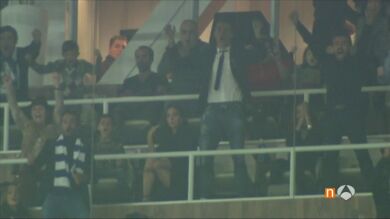 Así vivió Cristiano desde el palco junto a su novia la victoria del Real Madrid ante el Deportivo