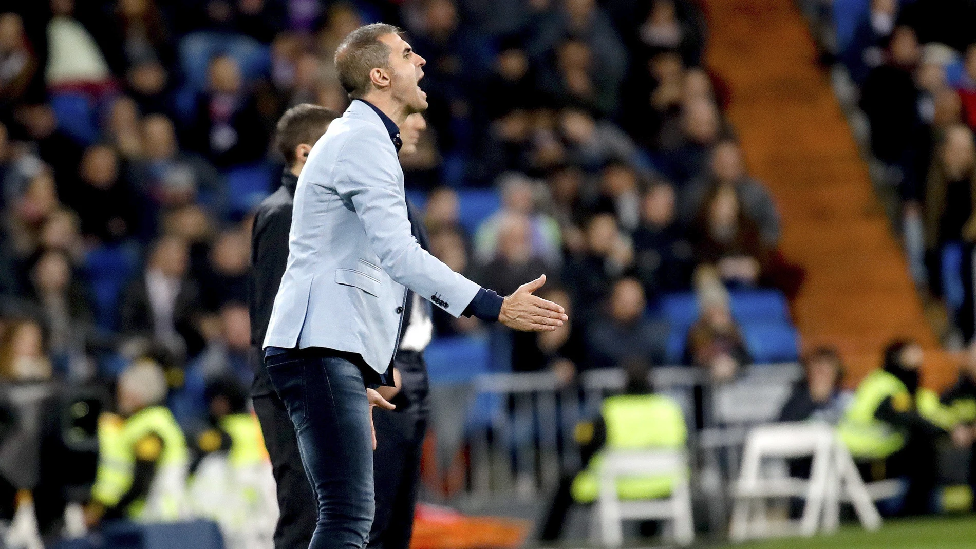 Gaizka Garitano, en la banda del Santiago Bernabéu Gaizka Garitano, en la banda del Santiago Bernabéu