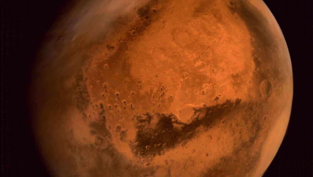 Marte observado por la sonda india Mars Orbiter Mission (MOM), popularmente conocida como Mangalyaan