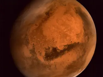 Marte observado por la sonda india Mars Orbiter Mission (MOM), popularmente conocida como Mangalyaan Marte observado por la sonda india Mars Orbiter Mission (MOM), popularmente conocida como Mangalyaan