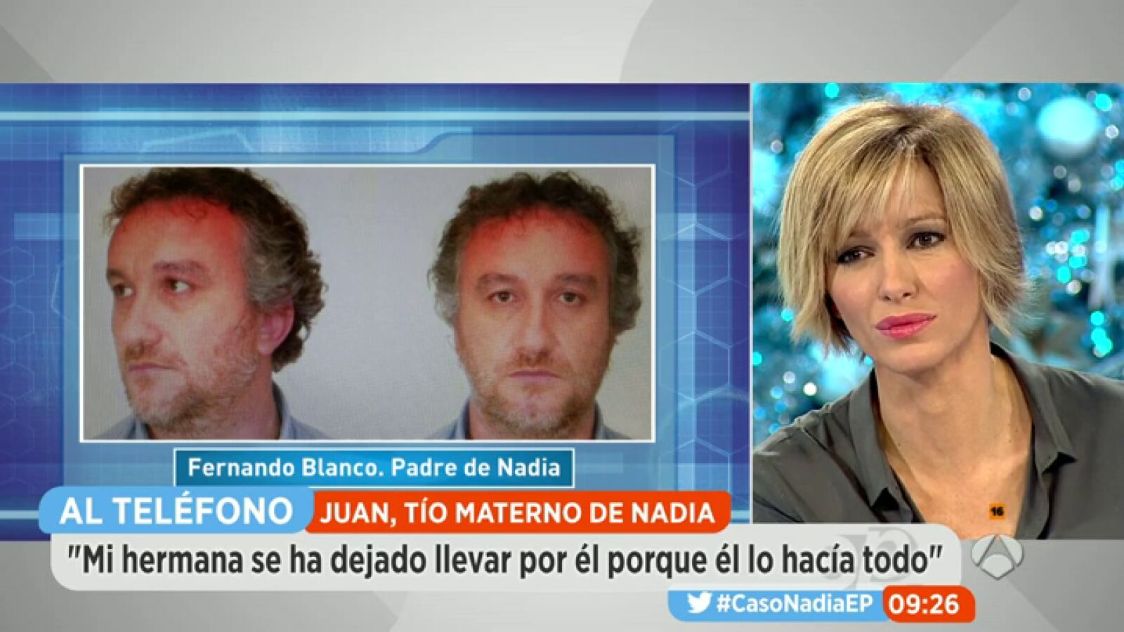 Habla un tío de Nadia: 