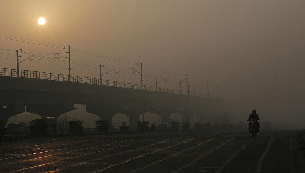 Contaminación en la ciudad india de Nueva Delhi