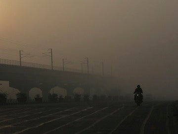 Contaminación en la ciudad india de Nueva Delhi Contaminación en la ciudad india de Nueva Delhi