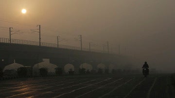 Contaminación en la ciudad india de Nueva Delhi