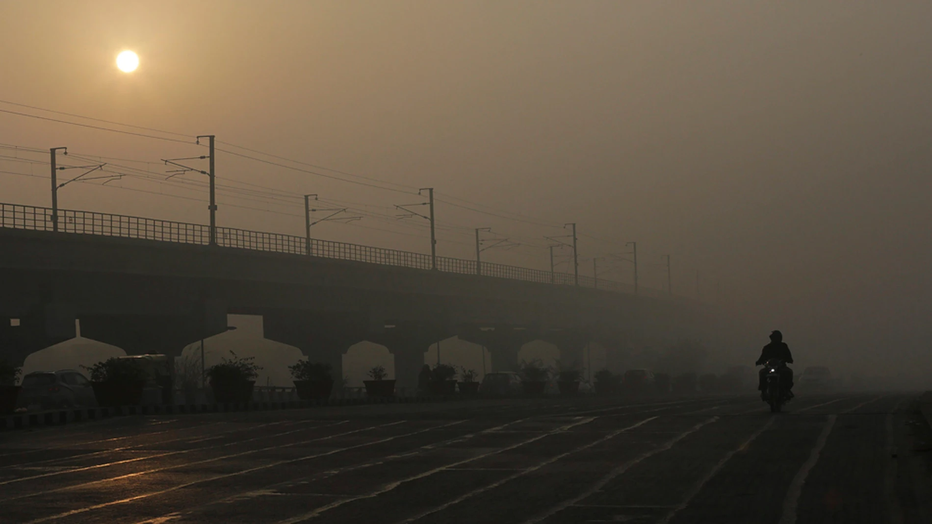 Contaminación en la ciudad india de Nueva Delhi Contaminación en la ciudad india de Nueva Delhi