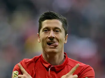 Robert Lewandowski celebra un gol con el Bayern de Múnich Robert Lewandowski celebra un gol con el Bayern de Múnich