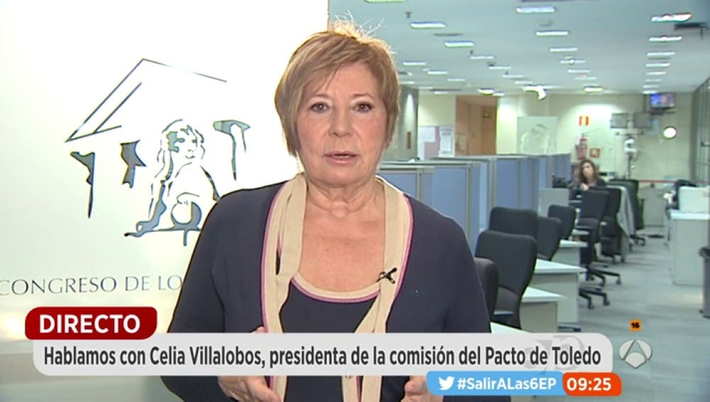 Celia Villalobos, presidenta de la comisión del Pacto de Toledo