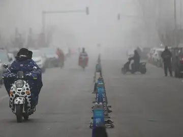 Imagen de la contaminación en China Imagen de la contaminación en China