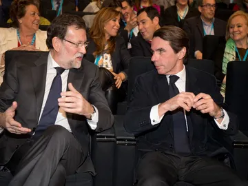 Rajoy y Aznar en un acto Rajoy y Aznar en un acto