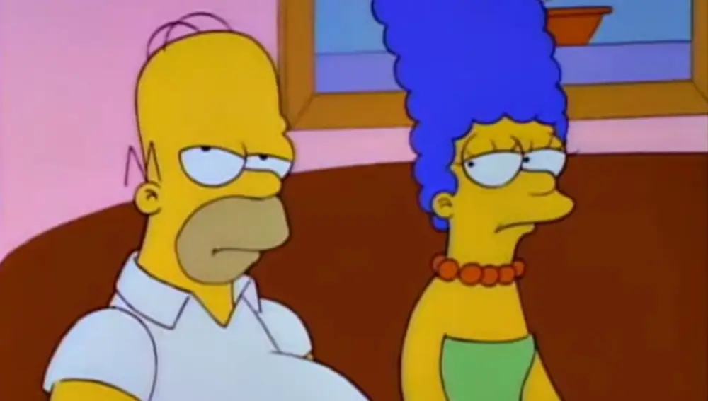 Homer y Marge, de Los Simpson Homer y Marge, de Los Simpson