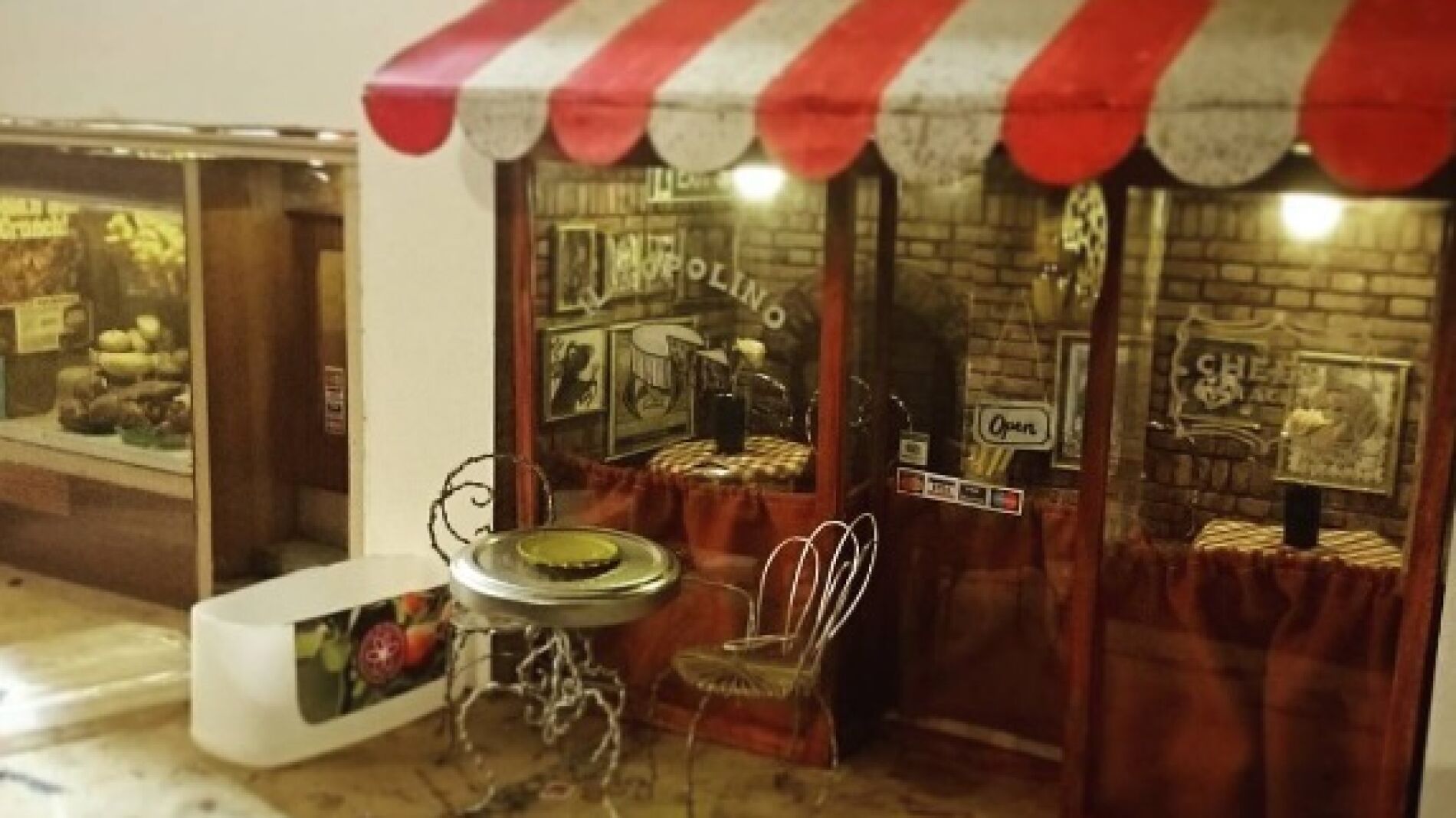 Restaurante italiano en miniatura