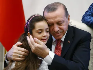 Erdogan recibe en el Palacio presidencial a Bana Alabed Erdogan recibe en el Palacio presidencial a Bana Alabed