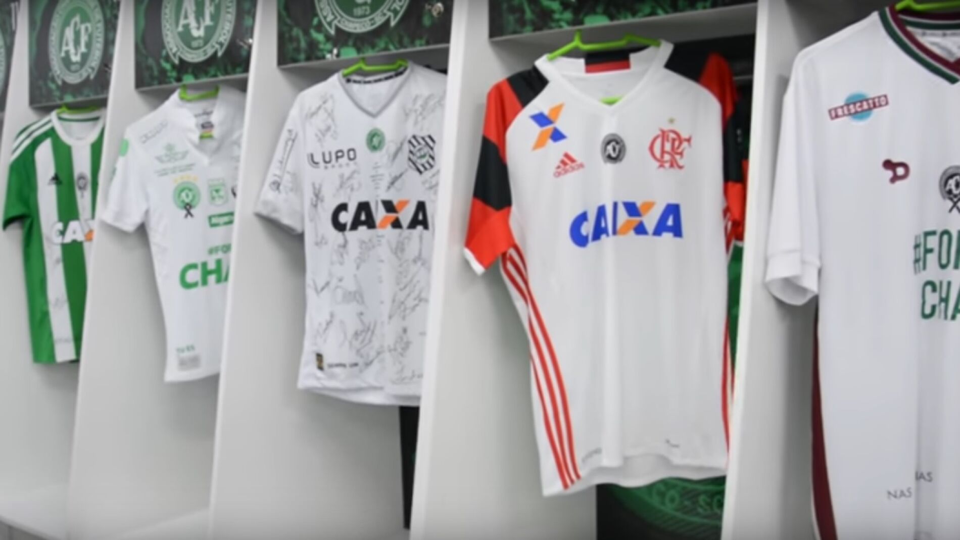 Las camisetas de homenaje de los clubes brasile&ntilde;os por el Chapecoense
