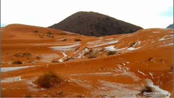Imagen del Sahara nevado Imagen del Sahara nevado